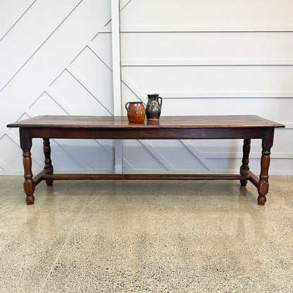 19th Century English Oak Dining Table