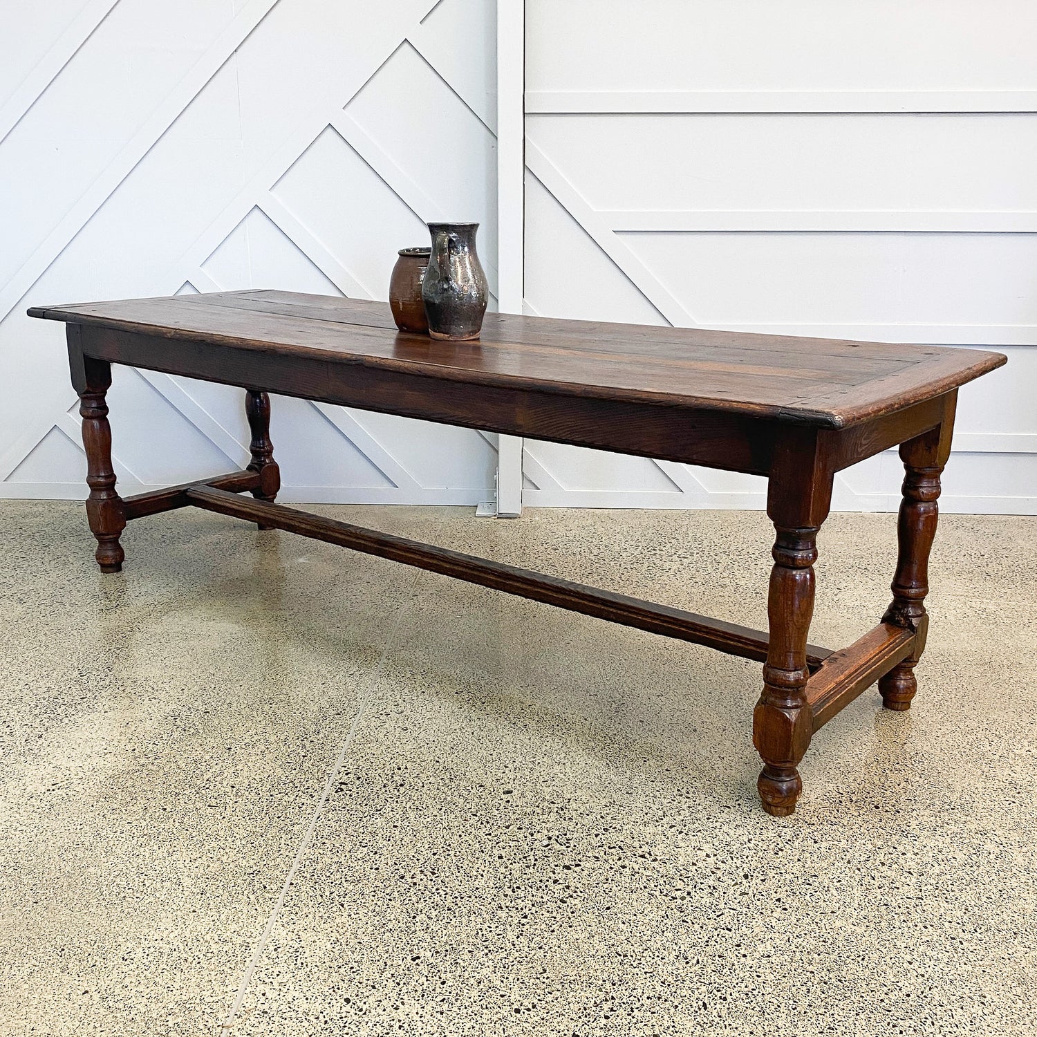 19th Century English Oak Dining Table