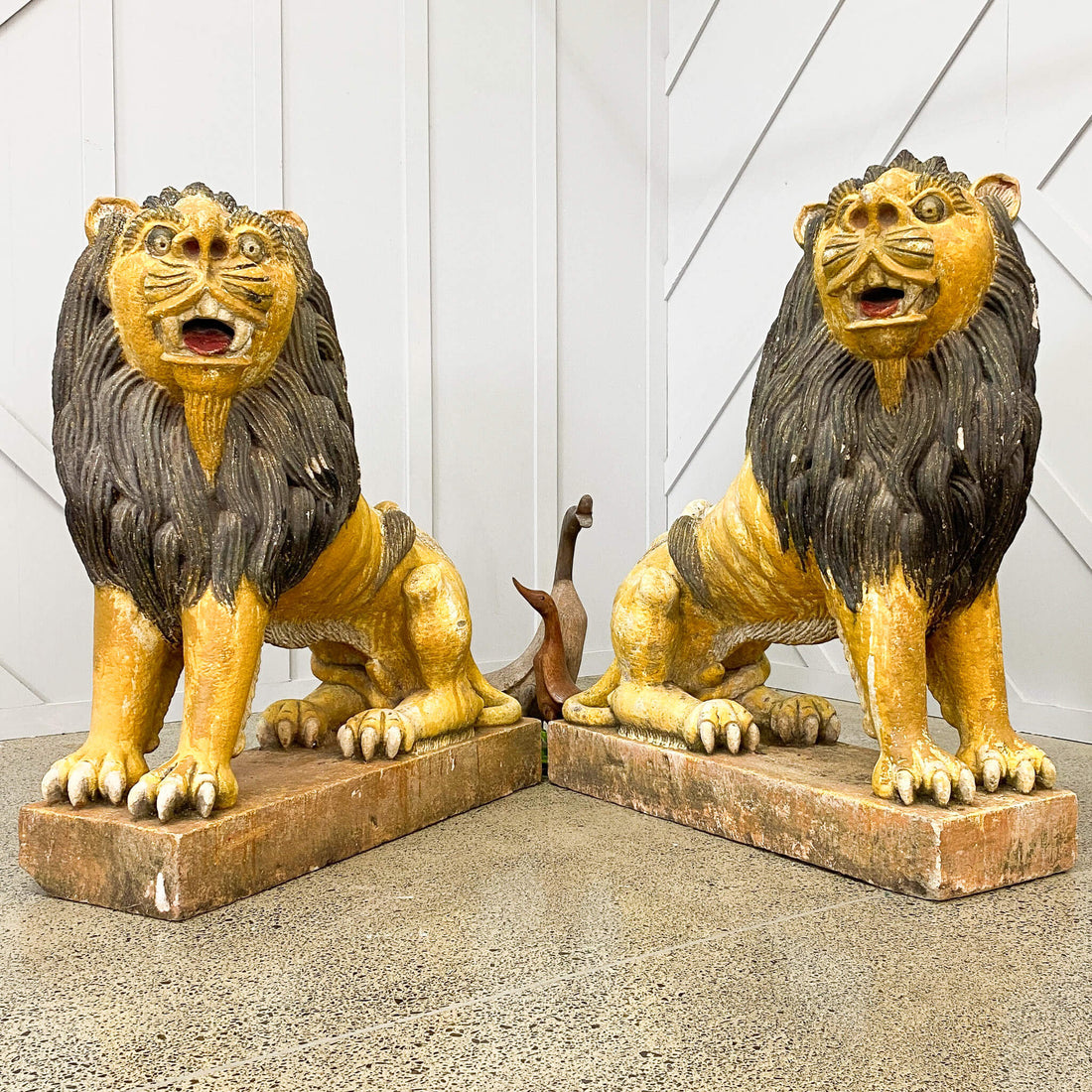 A Pair Of Stone Lions