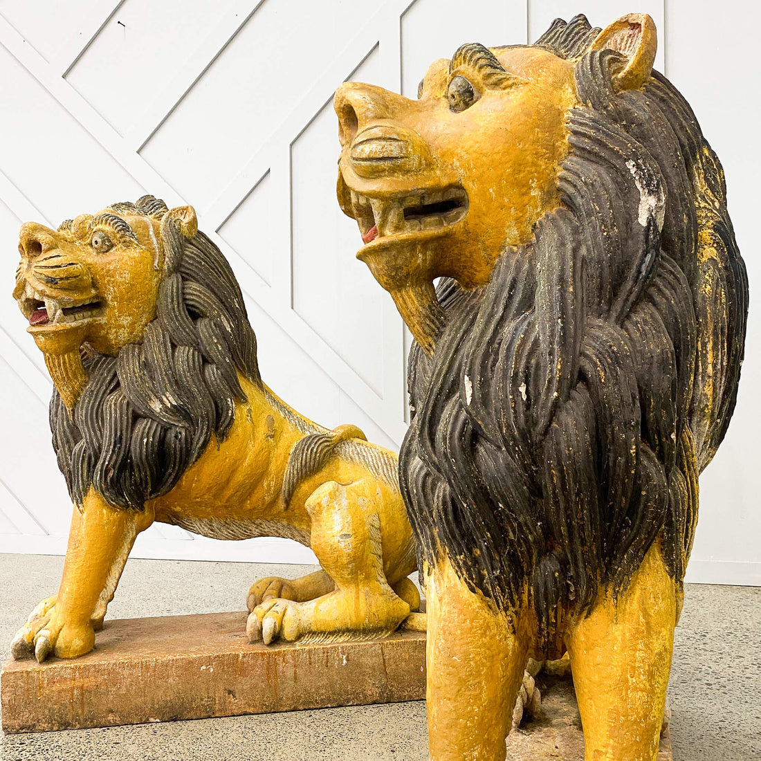 A Pair Of Stone Lions