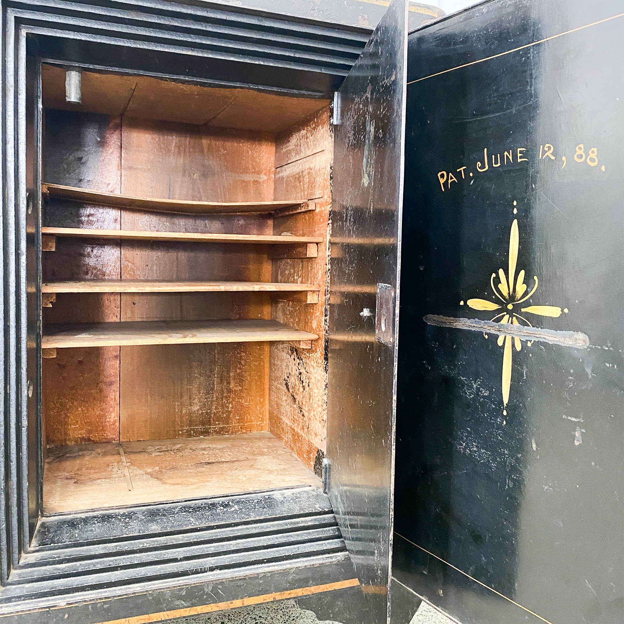 An Antique Alpine Safe and Lock Co Safe