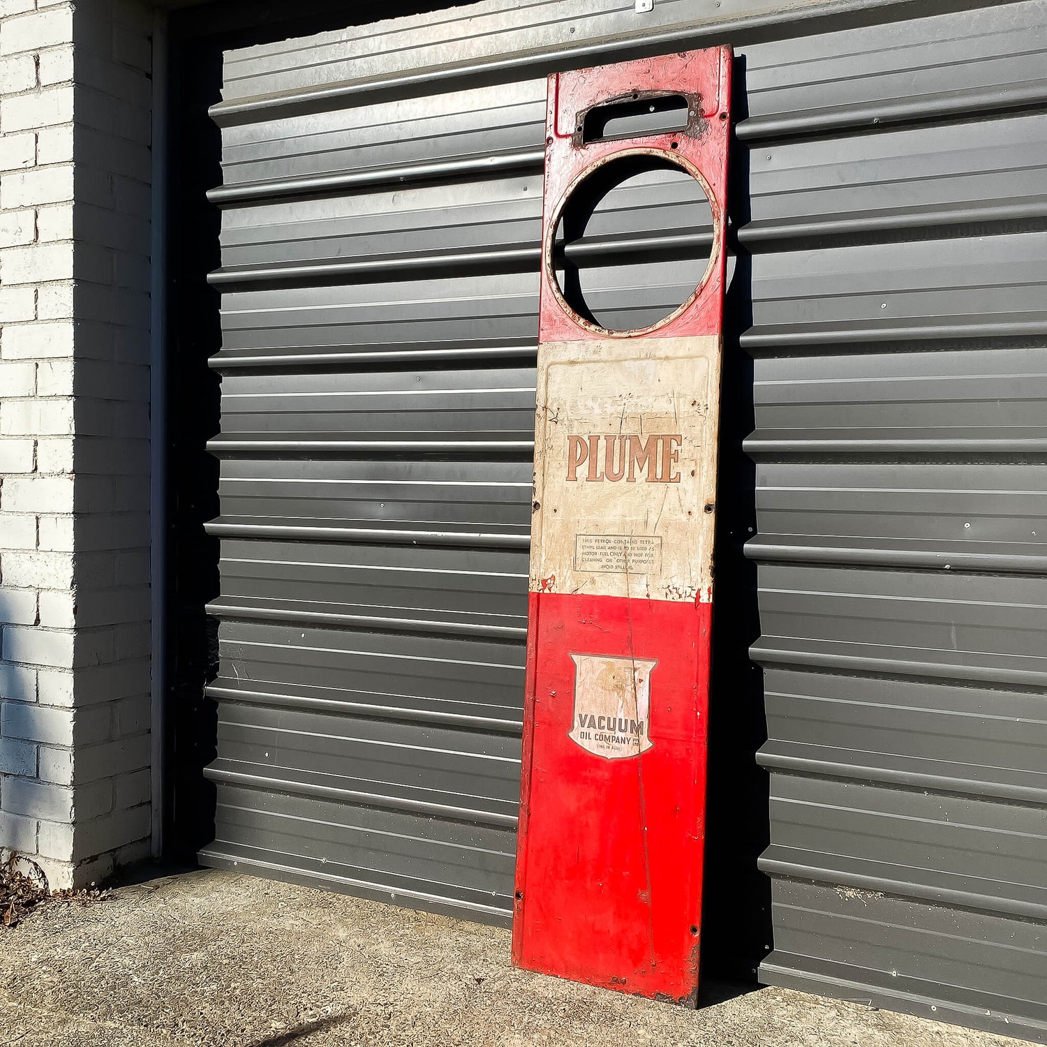 Antique Petrol Bowser Panel