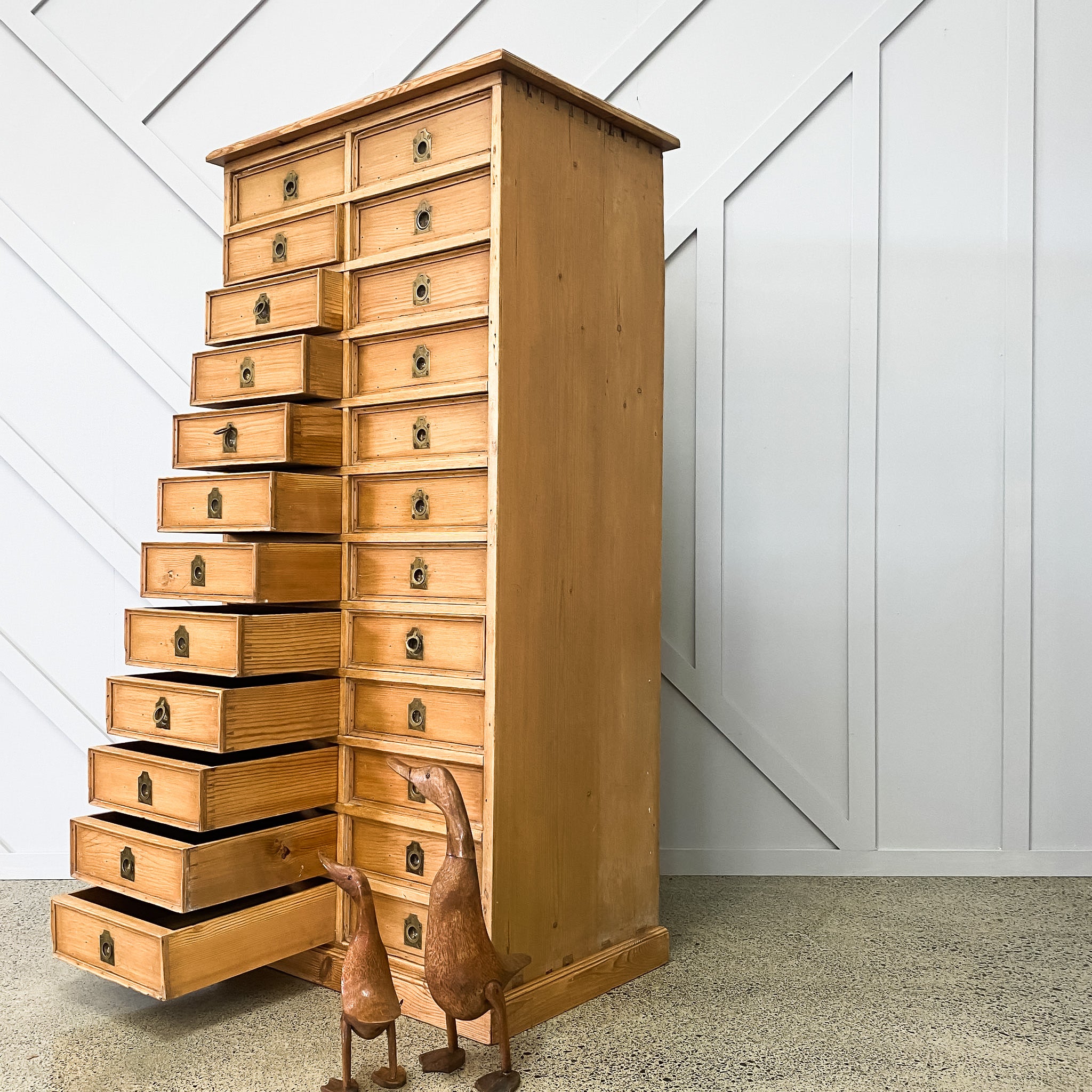 Antique Pine Multi drawer Cabinet