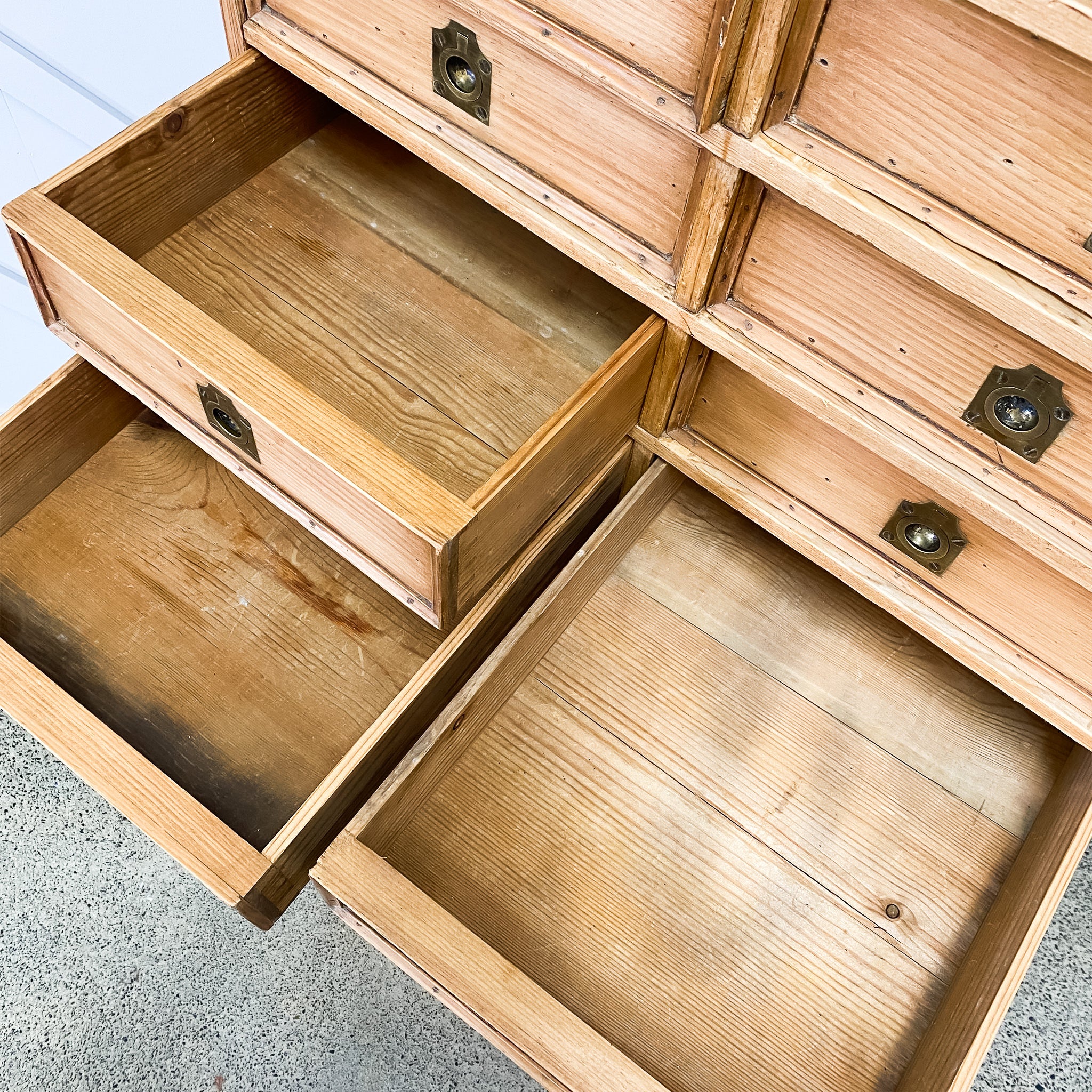 Antique Pine Multi Drawer Cabinet