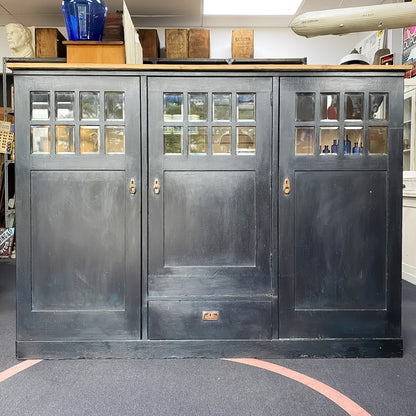 Vintage Oak Painted Kitchen Cabinet