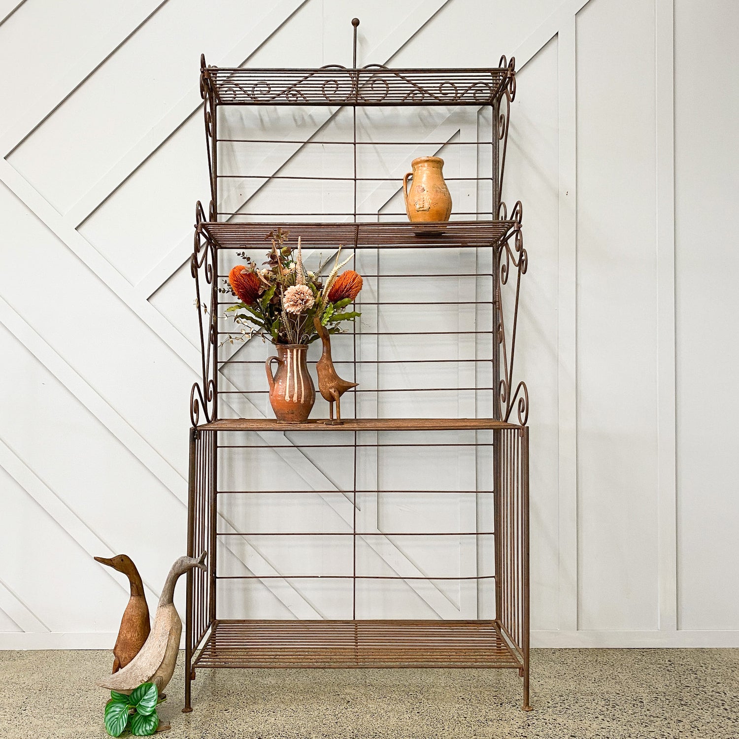 Vintage French Bakery Rack