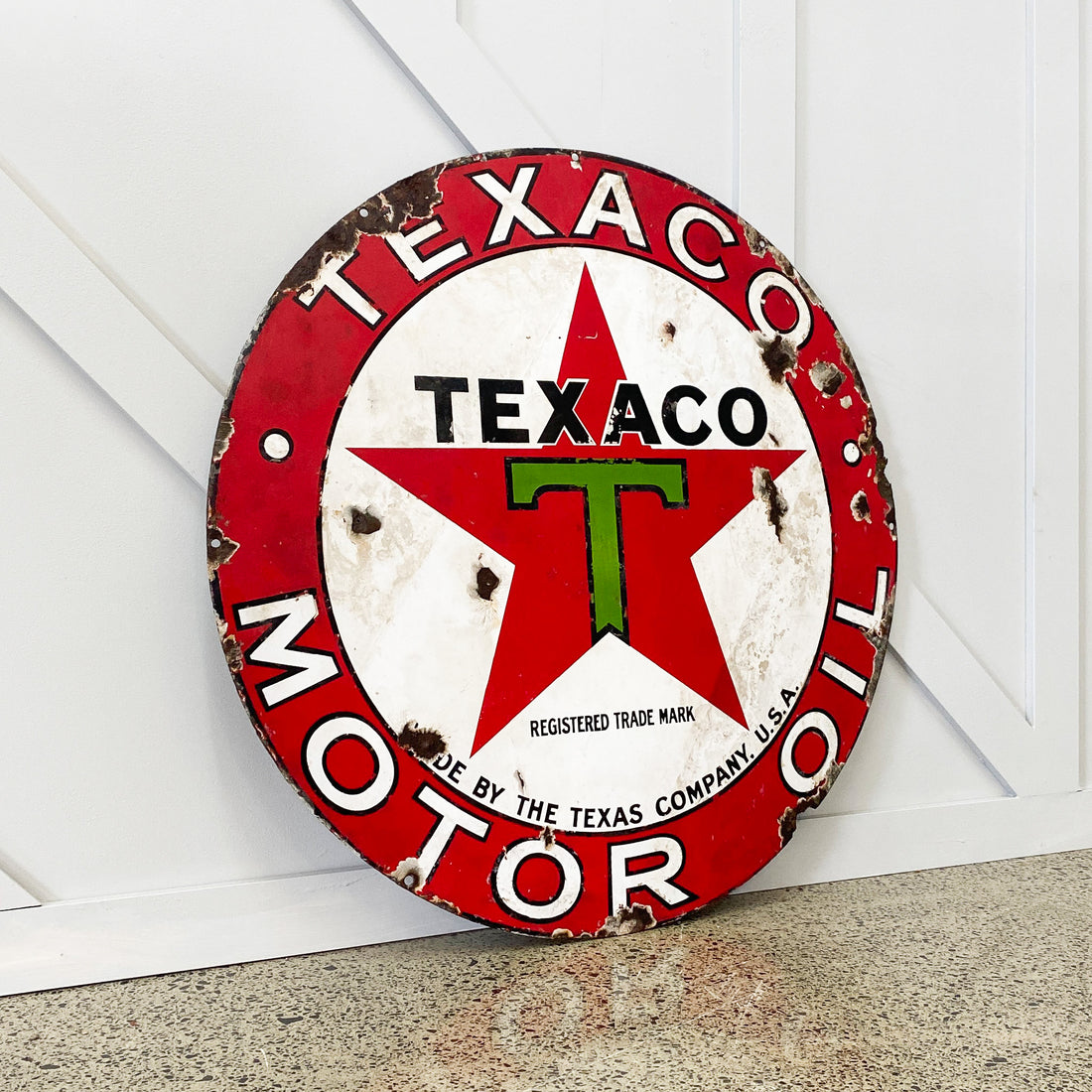 Texaco Enamel Sign