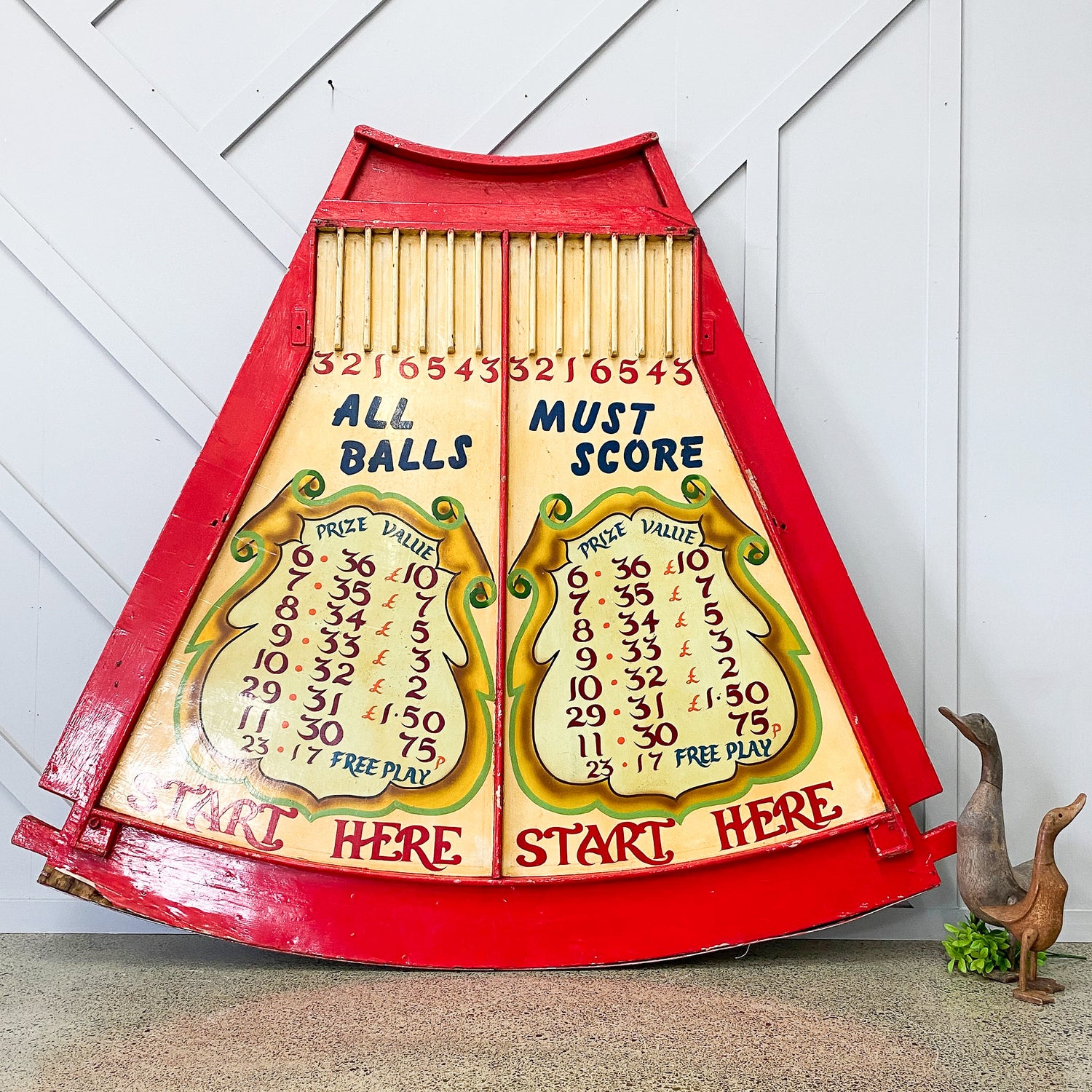 Large Vintage Funfair Game