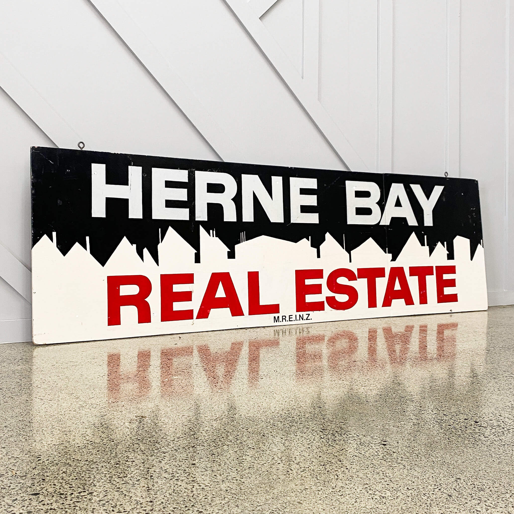 Vintage Hand Painted Herne Bay Sign