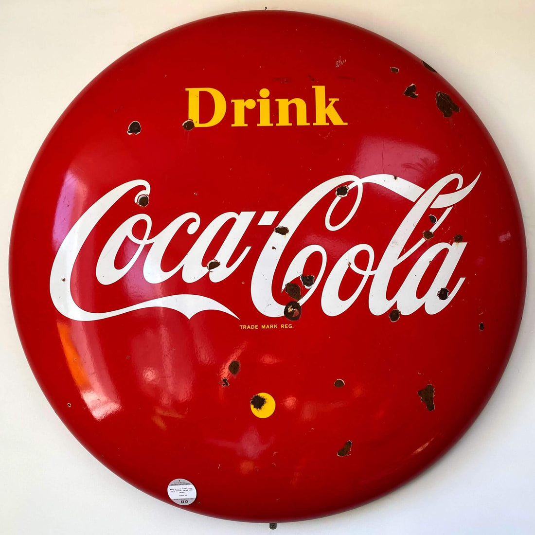 Enamel Coca Cola Button