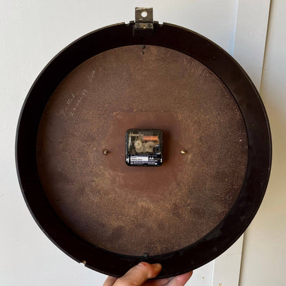 back of bakelite slave clock